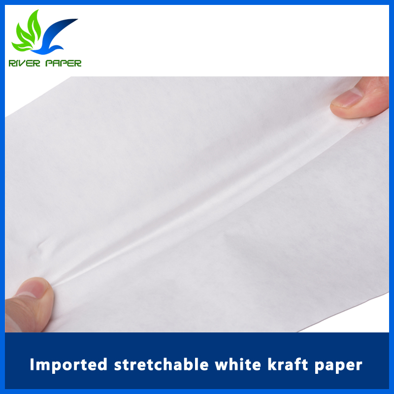Imported stretchable white kraft paper 65-115g