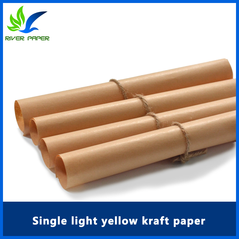 Single light yellow kraft paper 20-150g