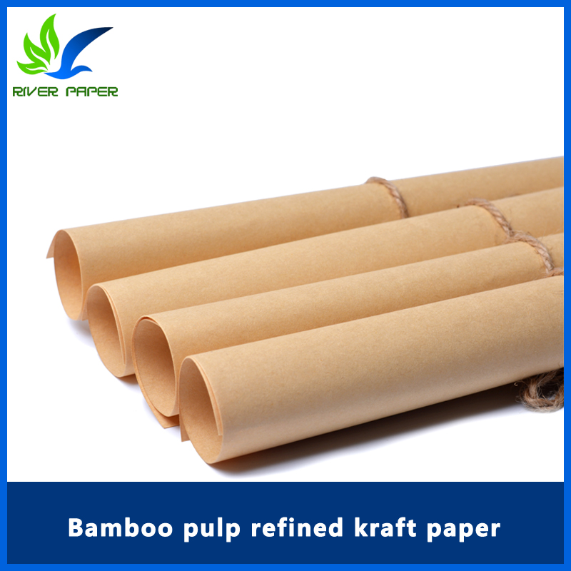 Bamboo pulp refined kraft paper 60-250g