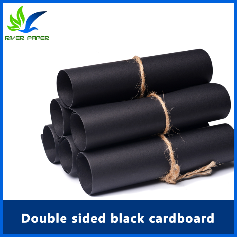 Double sided black cardboard 80-550g