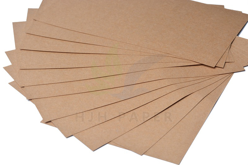 Double sided light colored kraft cardboard 150-450g